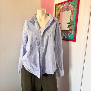Light Blue Women's Button-Up Shirt
